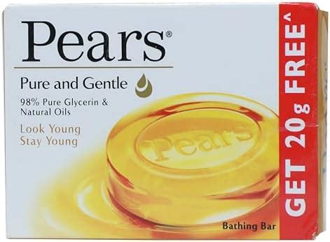Buy Pears Pure & Gentle with Glycerin & Natural Oils Bathing Bar, 100g ...