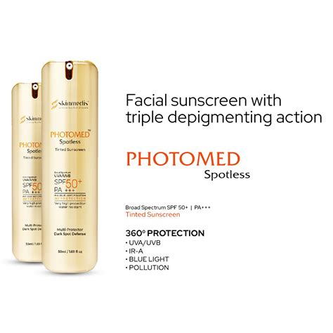 Buy PHOTOMED Spotless Tinted Sunscreen @ Rs. 1350/- from Skinmedis