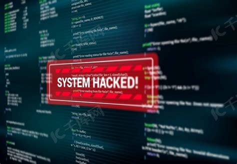 系统被黑客入侵，黑客攻击屏幕上的警告警报消息，矢量。背景图片免费下载_海报banner/高清大图_千库网(图片编号6320602)