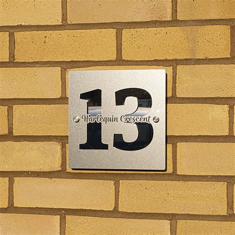 Contemporary House Number Sign | The Happy Gift Makers