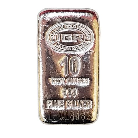 IGR (Istanbul Gold Refinery) 10 oz Silver Bar - California Gold and ...