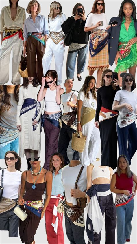 the scarf as a belt #scarfstyling in 2025 | Scarf fashion outfit, Scarf ...