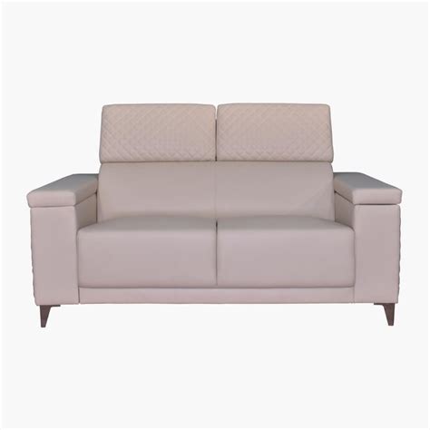 Buy Spectra Faux Leather 2-Seater Sofa - Beige from Home Centre at just ...