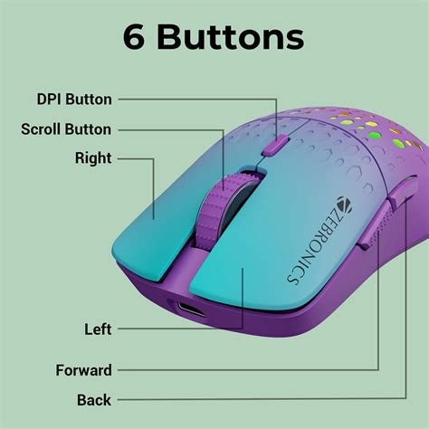 Zebronics Marine Wireless Gaming Mouse with High DPI & RGB