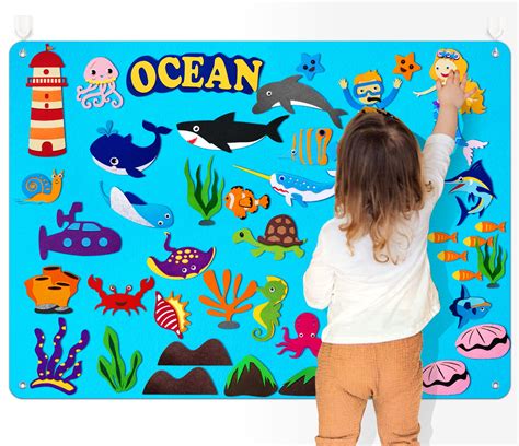 Buy Craftstory Felt Flannel-Board Story for Toddlers Kids Large Wall ...