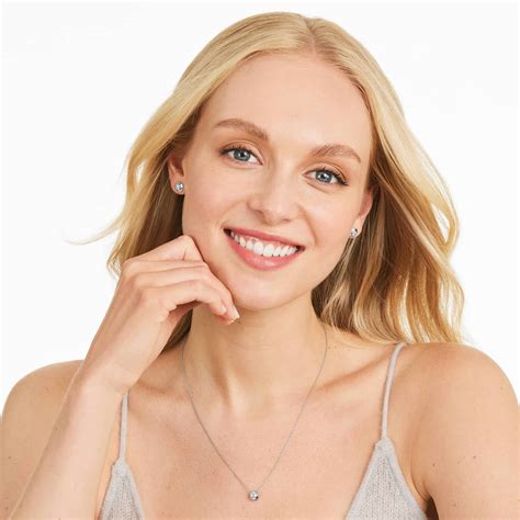 Octagonal Frame Diamond Solitaire Pendant In 14K White Gold-81678w14