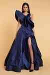 Buy Blue Parachute One Shoulder Structured Corset For Women by ...