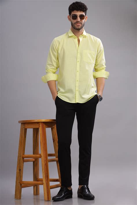Matte Cuffs yellow shirt for men – mattecuffs