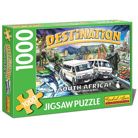 Destination South Africa 1000 Piece Jigsaw Puzzle - Rachel Lowe Games & Puzzles - map of africa jigsaw puzzle 1000 pieces