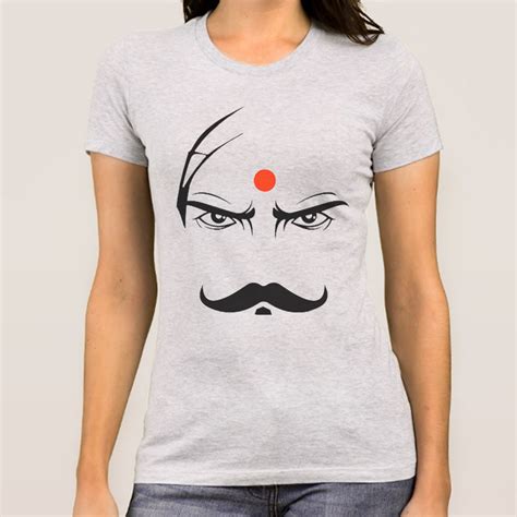 Tamil Poet Bharathiyar T-shirt Online India For Women – TEEZ.in