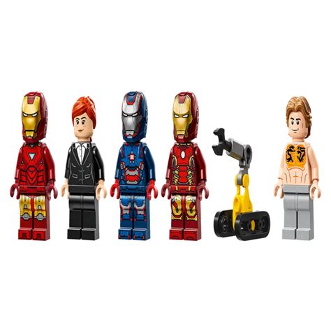 Lego 76315 Super Heroes Marvel Iron Man's Laboratory: Hall of Armor (3 ...