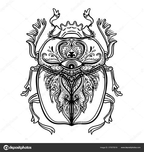 Ancient Egyptian Scarab Beetle Tattoo