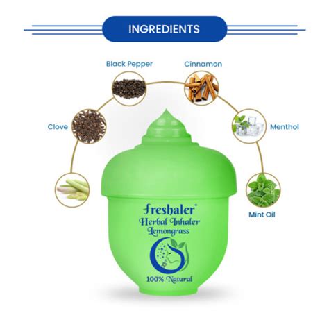 Freshaler Lemongrass Herbal Inhaler 10 Gm