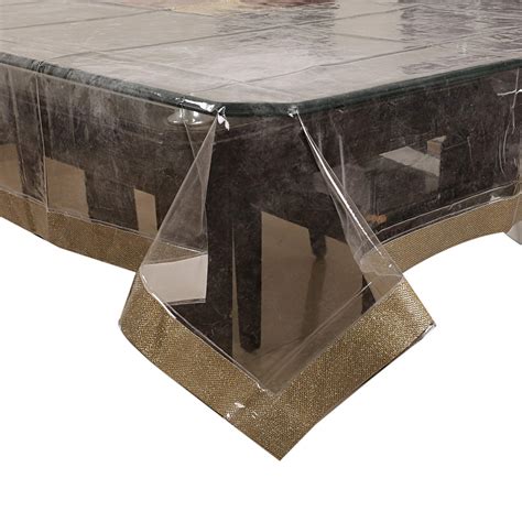 Buy Kuber Industries Laminated Patch PVC 4 Seater Centre Table Cover ...