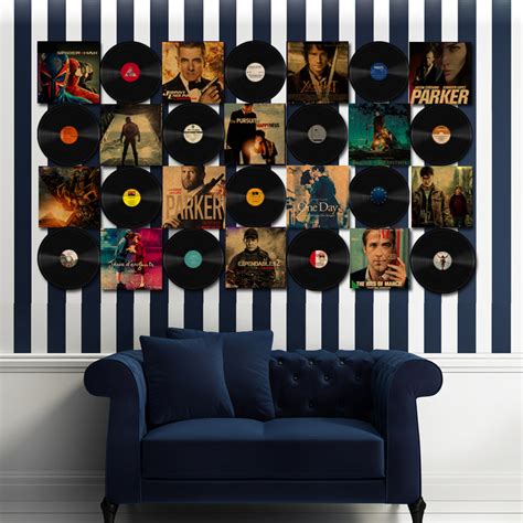 黑胶唱片装饰复古海报墙贴 酒吧咖啡厅个性英伦文艺壁饰室内装饰-阿里巴巴