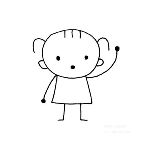 小女孩简单画法幼儿简笔画,小女孩简单画法幼儿的简笔画画法_人物简笔画_ertongzy.com