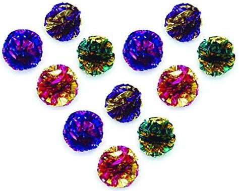 Buy Rascals Cat Toy Crinkle Balls for Cats, 4 Per Pack (12 Crinkle ...