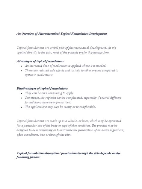 Image result for Topical Formulation Development Decison Tree