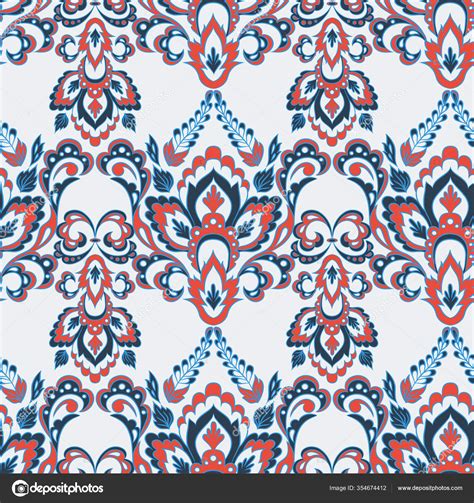 Floral Vintage Background Seamless Vector Wallpaper Stock Vector by ...