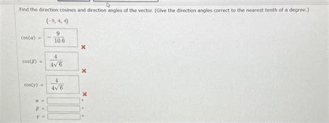 Direction Cosines of a Vector 的图像结果