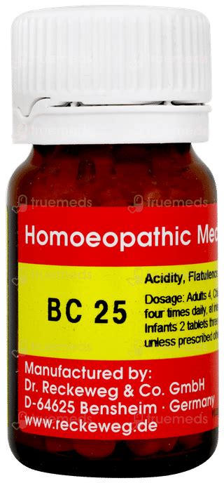 Dr Reckeweg Bc 25 Bio Combination 25 Tablet 20 Gm - Uses, Side Effects ...