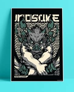 YAA - Demon Slayer : Hashibira Inosuke New Premium Design Anime Poster ...