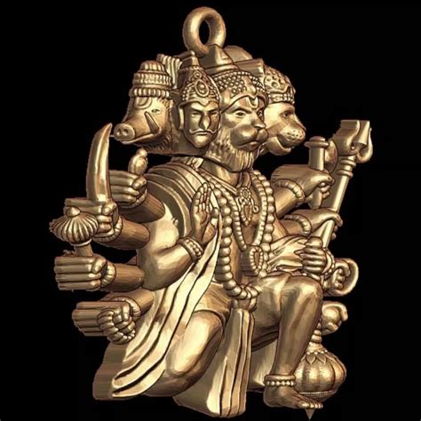 Narasingha 3D Model Printable Jewelry - Exquisite Pendant
