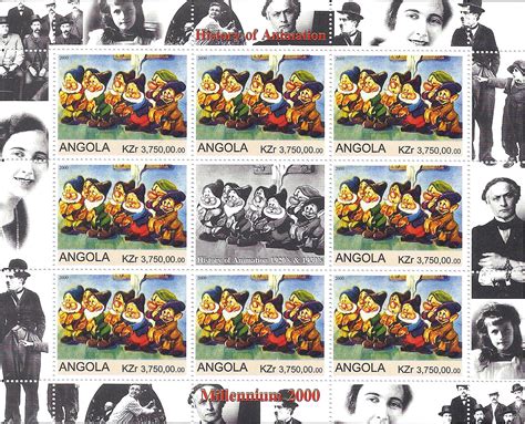 History Of Animation 1920s And 1930s Disney Stamps For Collectors ...