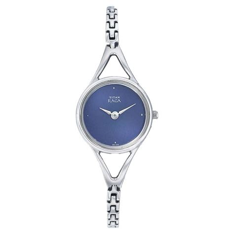 Buy Online Titan Quartz Analog Blue Dial Watch for Women - nd2494sm03 ...