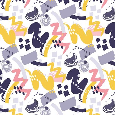 Hand painted abstract painting pattern | Free Vector