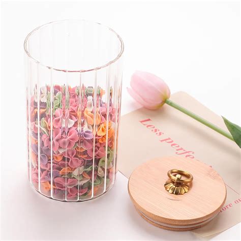 Buy UMAI Borosilicate Glass Jar with Bamboo Lid | Kitchen Organizer ...