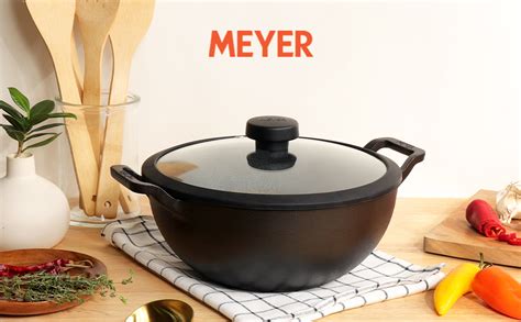 Buy Meyer Pre Seasoned Cast Iron Kadai|Iron Kadhai with Lid for Cooking ...