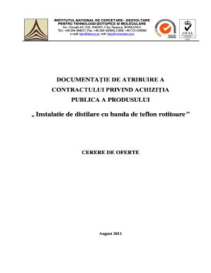 Fillable Online Instalatie de distilare cu banda de teflon rotitoare ...