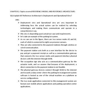 A-IOT reference model and reference architecture(notes) - CHAPTER 2 ...