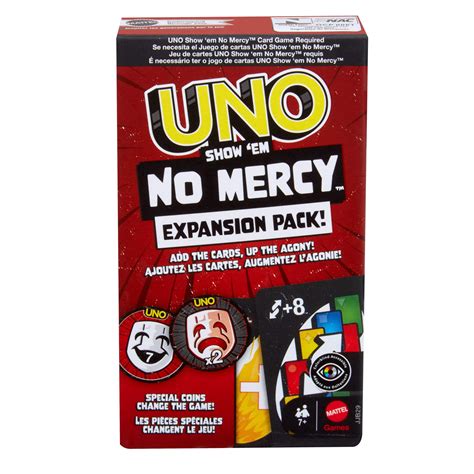 UNO Show ‘em No Mercy Card Game Expansion Pack for Kid, Adult & Family ...