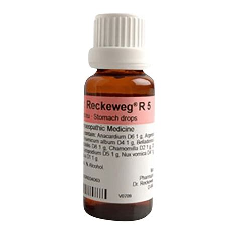 Buy DR.RECKEWEG R 5 STOMACH AND DIGESTION DROPS 22 ML Online & Get Upto ...