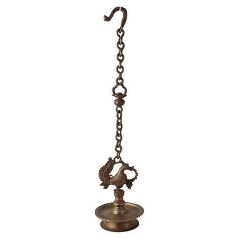 Brass Peacock Hanging Oil Lamp For Diwali Decoration