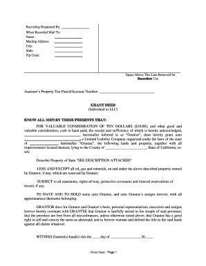 Grant Deed California - Fill and Sign Printable Template Online