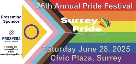 Surrey Pride Festival 2025, Civic Plaza Surrey BC, 28 June 2025 | AllEvents