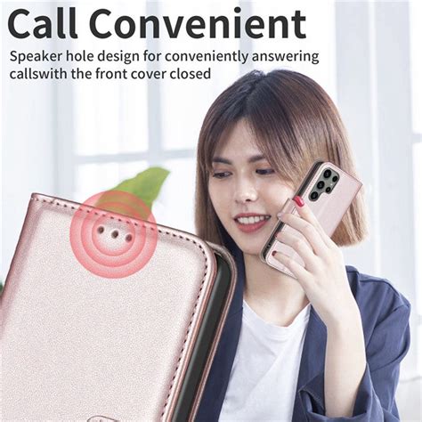 BINFEN COLOR BF17 For Samsung Galaxy S24 Ultra Leather Case Stand Phon ...