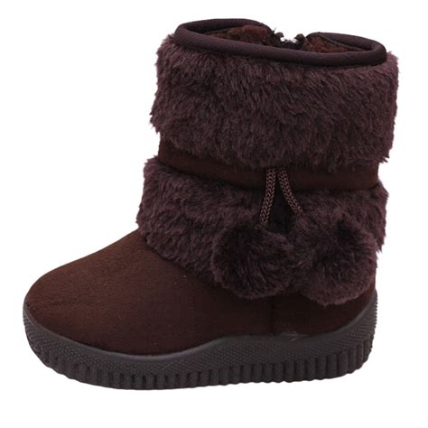 FhsagQ Boots Girls Boots Size 3 On Girls' Autumn and Winter Snow Boots ...
