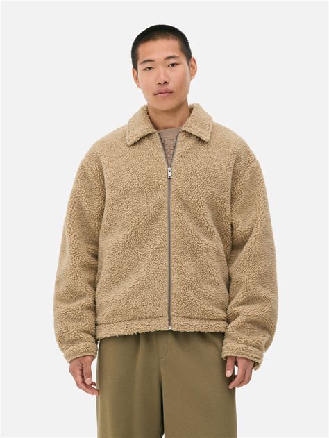 Mens Stone Zip-Up Fleece Jacket | Primark