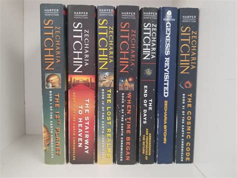 7 Paperback Books by Zecharia Sitchin — The Cosmic Code, Genesis ...