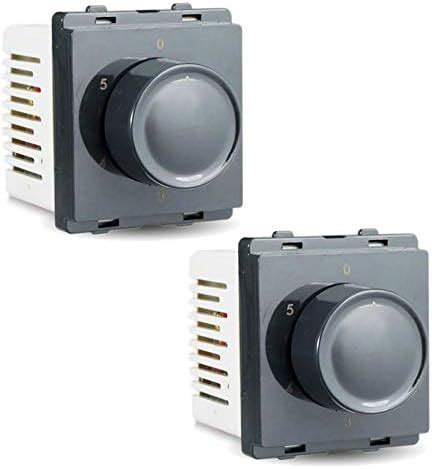 Schneider electric Livia-1000 W 2 Module Dimmer - Pebble Grey (Pack of ...