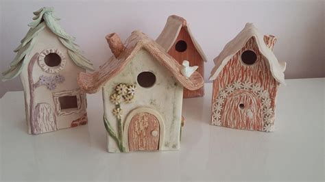 Handmade Ceramic Bird Houses