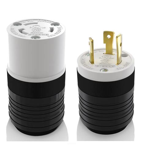 Buy ELEGRP NEMA L6-30P & NEMA L6-30R Locking Plug and Connector Set ...