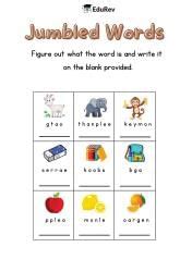 Printable Activity: Reattangement of Words (Jumbled Words) - English ...
