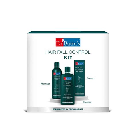 Buy Dr Batra’s Hair Fall Control Kit - Shampoo, Oil, and Serum - 525 ml ...