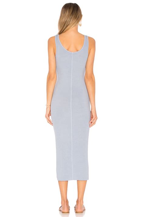 Enza Costa Rib Tank Midi Dress in Powder Blue | REVOLVE