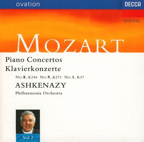 Mozart;Piano Concerti 8,9,1: Ashkenazy, Philharmonia Orch: Amazon.in ...